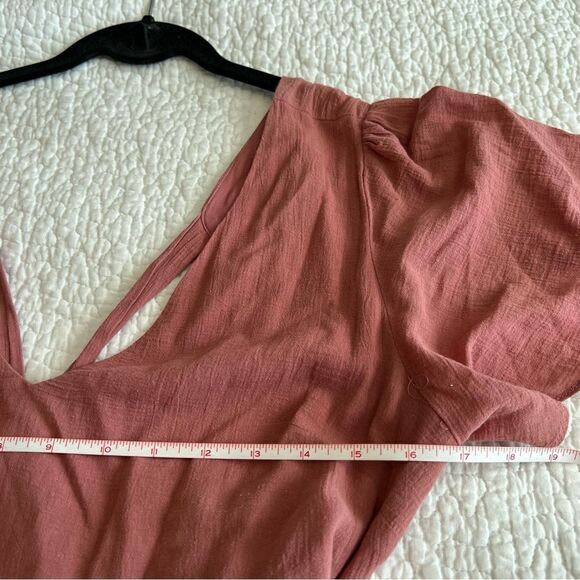 ✨ Wishlist Apparel Dusty Pink Open Back Dress Medium - Picture 9 of 9